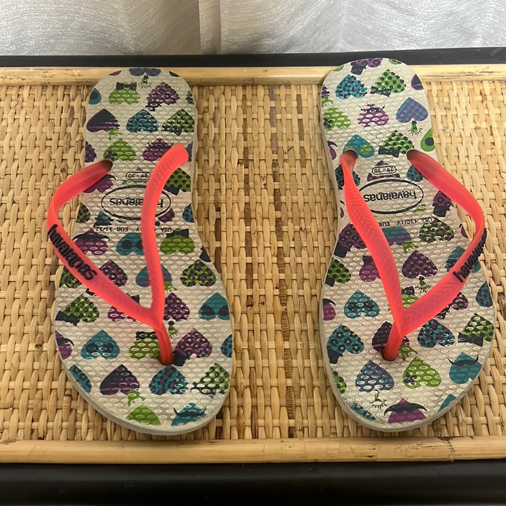Girls Havaianas Sandals size 13 kids